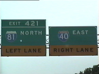 I-40 east at I-81 - 1995