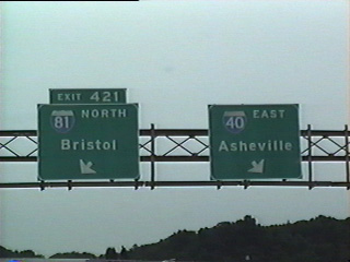 I-40 east at I-81 - 1995