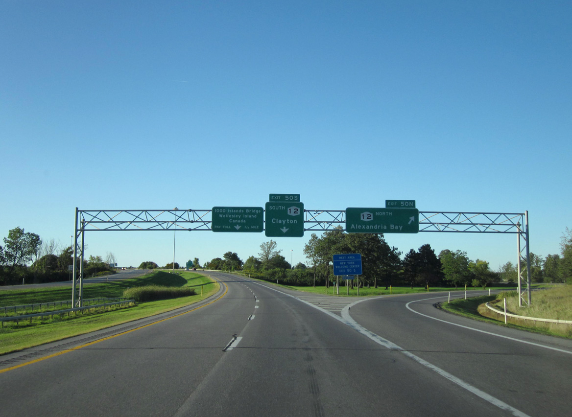 I-81 north at NY 12 - Alexandria, NY