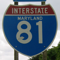 Interstate 81 shield representation