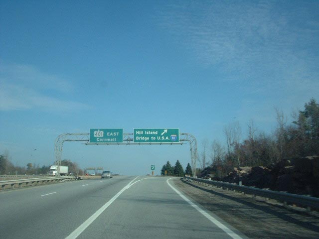 Ontario Highway 401 east at Highway 137 - 2002