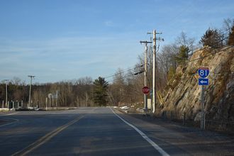 CR 191 north at I-81 - Alexandria, NY