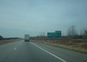Ontario Highway 401 west at Highway 137 - 2002