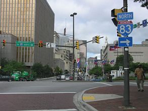 Fayette St west at I-83 - Baltimore, MD