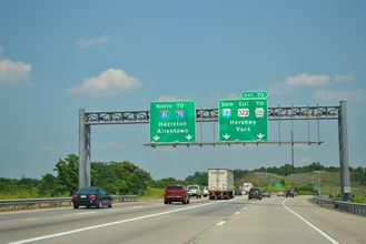 I-81/US 322 east at I-83 - Susquehanna Twp, PA