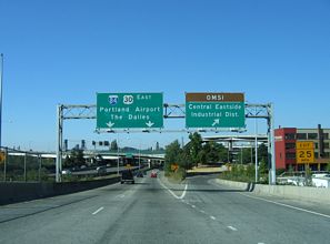 I-5 north at I-84/US 30 - Portland, OR
