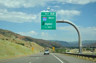I-80 East at Interstate 84 near Echo, Utah