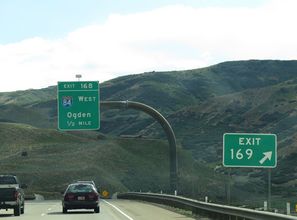 I-80 west at I-84 - Echo, UT
