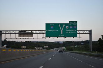 I-81/US 6 south at I-84/380 - Scranton, PA