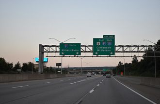 I-81/US 6 south at I-84/380 - Dunmore, PA