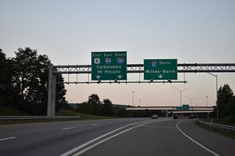 I-81/US 6 south at I-84/380 - Dunmore, PA