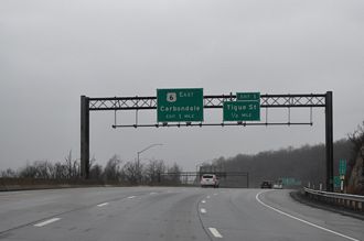 I-84/380 west at I-81/US 6 - Dunmore, PA