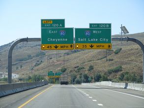 I-84 east at I-80/US 189 - Echo, UT