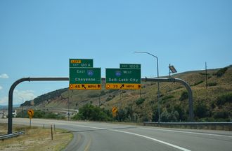 The East End of Interstate 84 at Echo, Utah