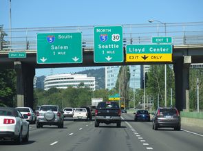 I-84/US 30 west at I-5 - Portland, OR