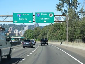 I-84/US 30 west at I-5 - Portland, OR