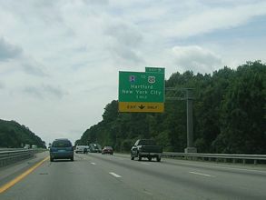 I-90/Mass Pike west at I-84 - 2005