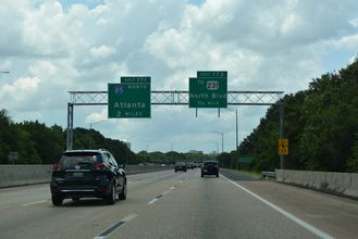 I-65/US 82 south at I-85 - Montgomery, AL