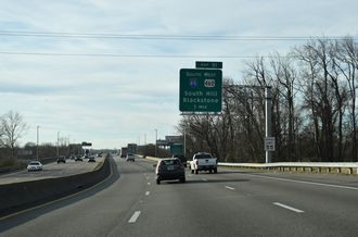 I-95 south at I-85/US 460 - Petersburg, VA