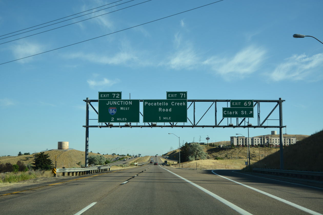 I-15 north at I-86 - Pocatello, ID