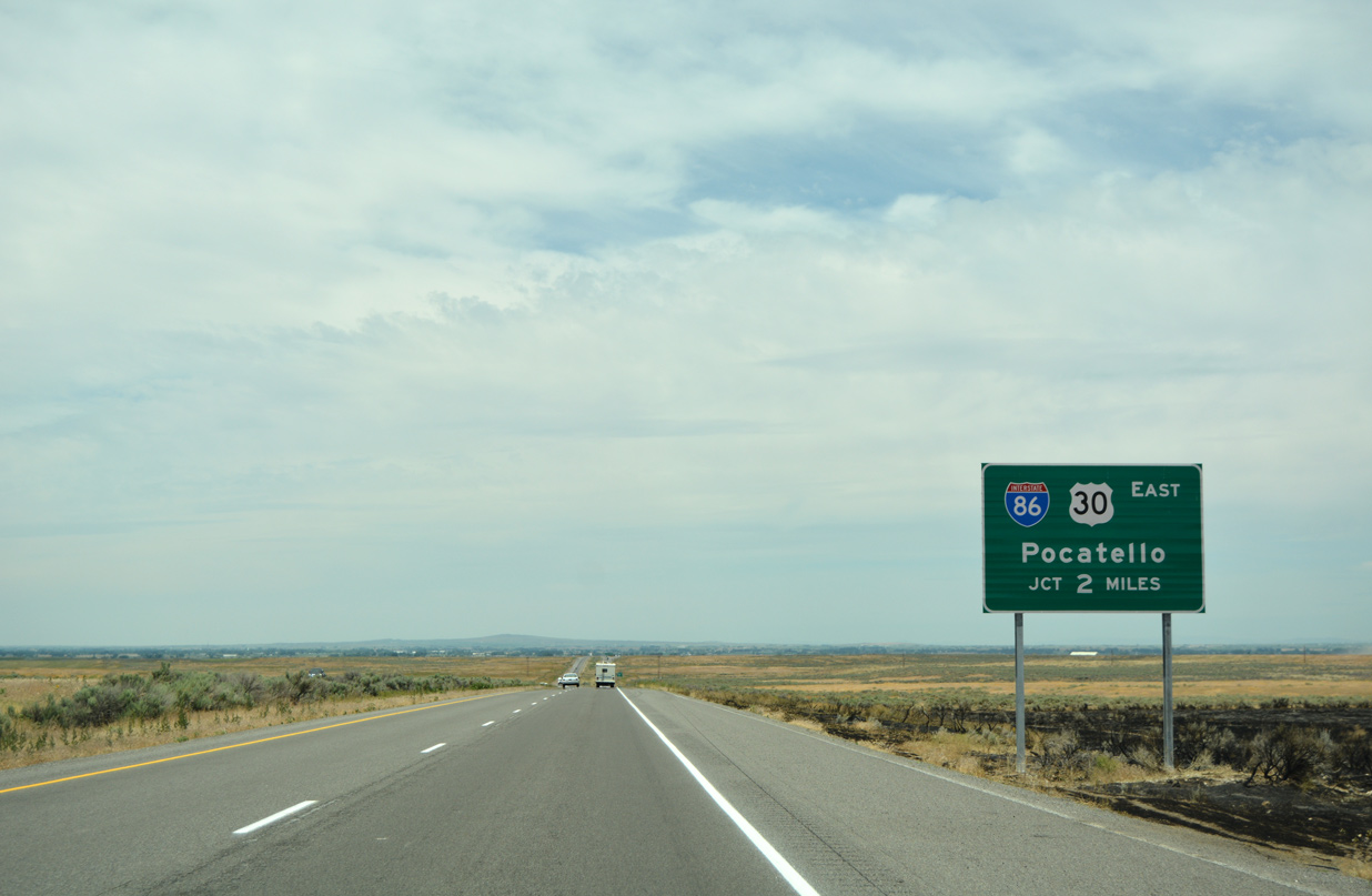 I-84 west at I-86/US 30 - Cassia County, ID