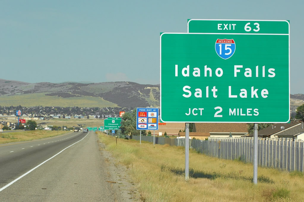 I-86 east at I-15 - Chubbuck, ID