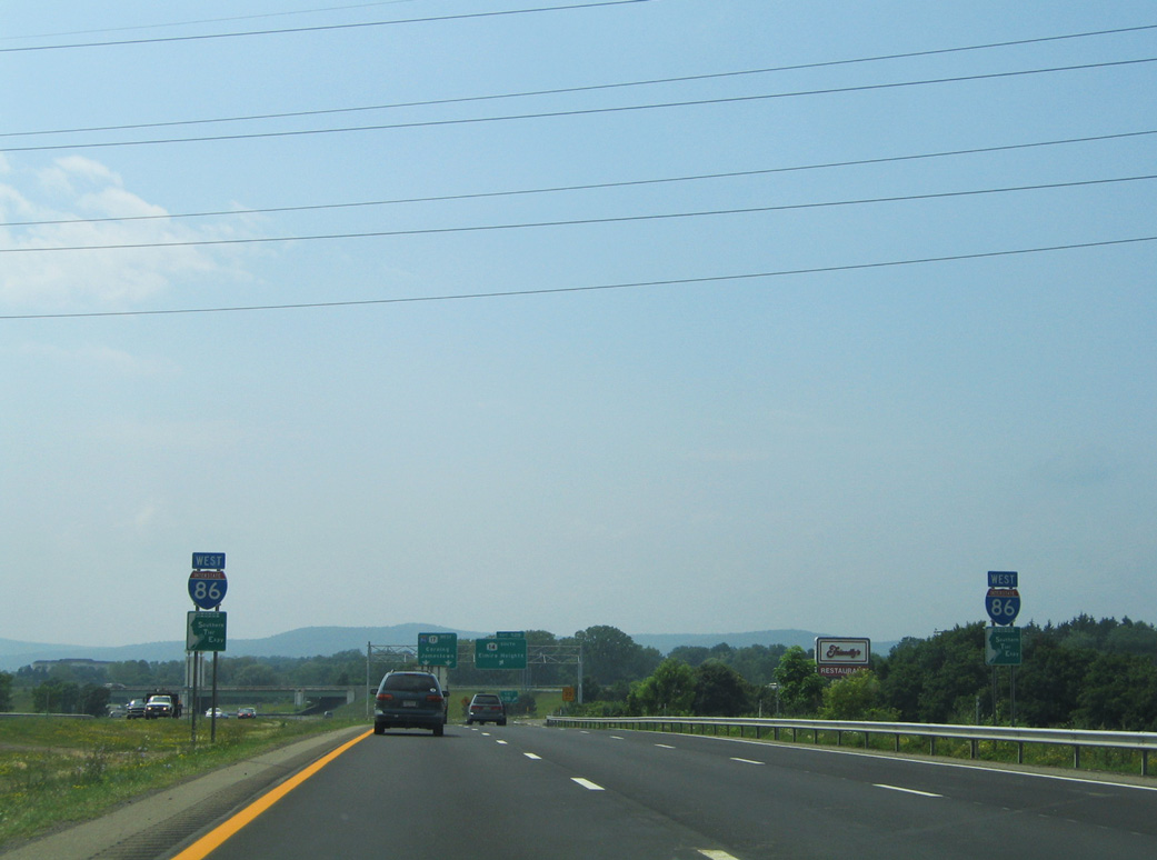 NY 17 west at I-86/NY 14 - Horseheads