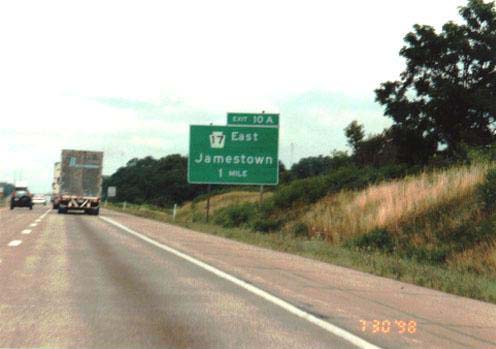 I-90 east at PA 17 - 1998