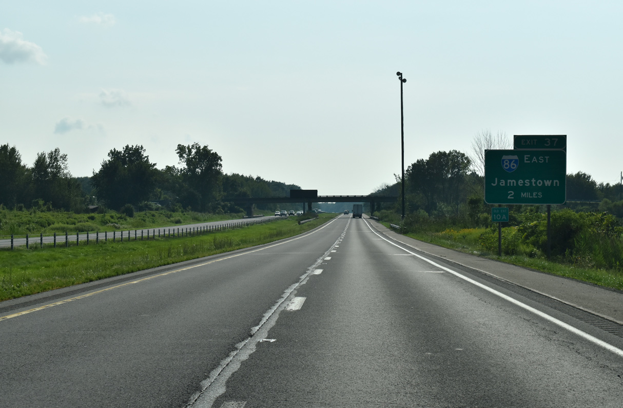 I-90 west at I-86 - North East Twp, PA