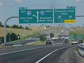I-15 north at I-86 - 2000