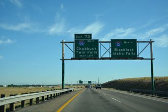 I-15 north at I-86 - Pocatello, ID