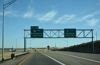 I-15 north at I-86 - Pocatello, ID