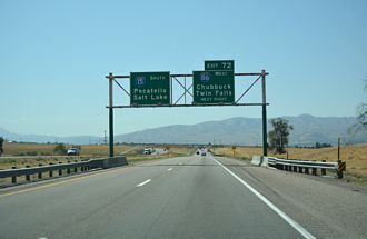 I-15 south at I-86 - Chubbuck, ID