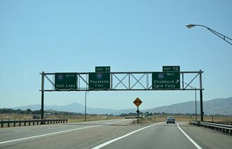 I-15 south at I-86 - Chubbuck, ID