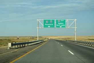 I-84/US 30 east at I-86 - Cassia County, ID