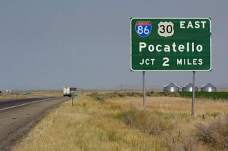 I-84/US 30 east at I-86 - 2007