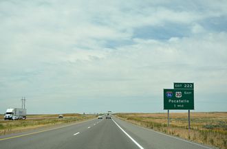 I-84 west at I-86/US 30 - Cassia County, ID