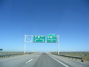 I-84 west at I-86/US 30 - 2006