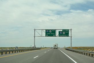 I-84 west at I-86/US 30 - Cassia County, ID
