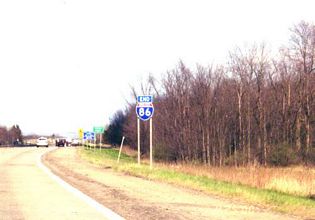 I-86 east at Chemung County - 2000