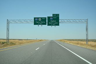 I-86/US 30 west at I-84 - Cassia County, ID