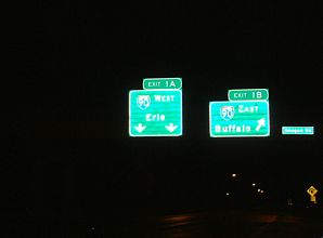 I-86 west at I-90 - Greenfield Twp, PA