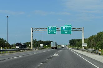 I-90 east at I-86 - Greenfield Twp, PA