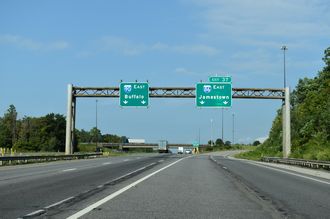 I-90 east at I-86 - Greenfield Twp, PA