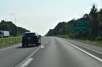 I-90 west at I-86 - North East Twp, PA