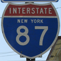 Interstate 87 shield representation