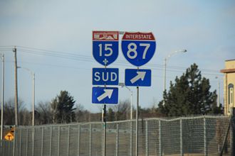 A-15 north at Montee Guay, Saint-Bernard-de-Lacolle, QC