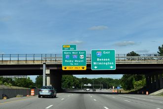 I-40/US 64 east at I-87/440 - Raleigh, NC
