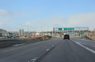 I-87 north at A-15/Canada