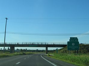 I-87 north at US 9 - Champlain, NY